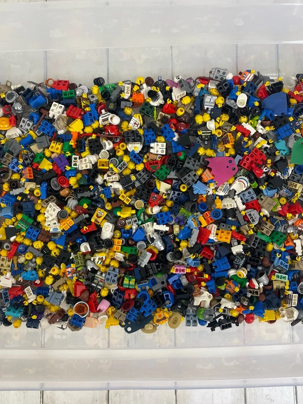 2 Pounds of Assorted Minifigure Pieces, Good Condition